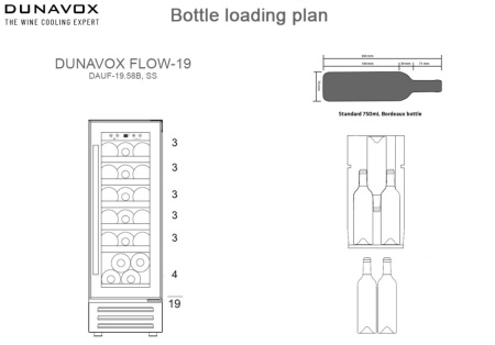 Винный шкаф Dunavox DAUF-19.58B